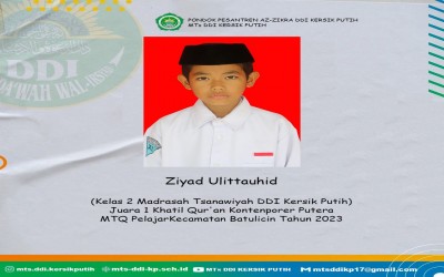 LOMBA SANTRI DAN SANTRIWATI MTs DDI KERSIK PUTIH TINGAKT SLTP/SEDERAJAD