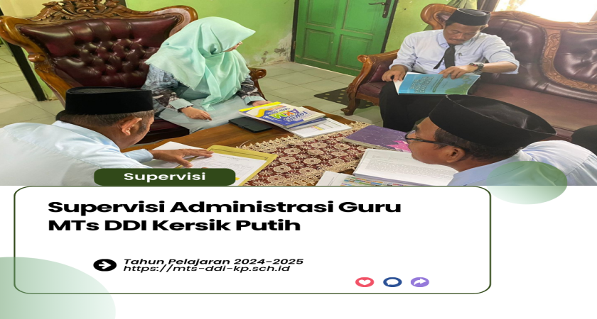 Supervisi Administrasi Guru MTs DDI Kersik Putih