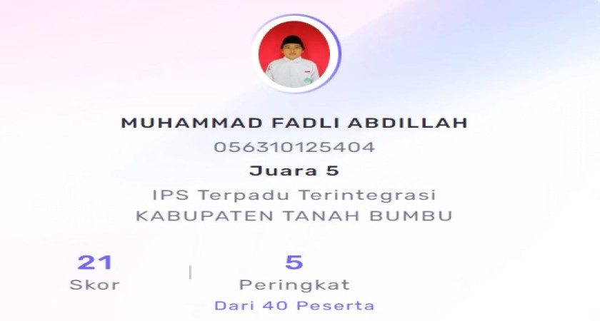 MTs DDI KP Mengikuti Lomba KSM Tingkat Kabupaten